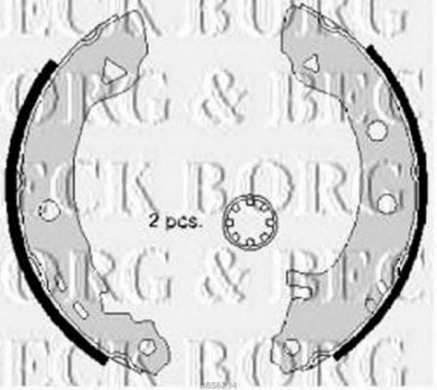 BORG & BECK bbs6234 -  Комплект тормозных колодок